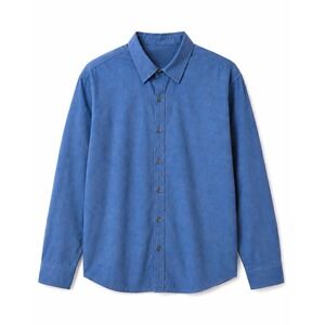 Paul Jones Mens Regular Blue Long Sleeve Point Collar Button-Up Shirt‎ Medium